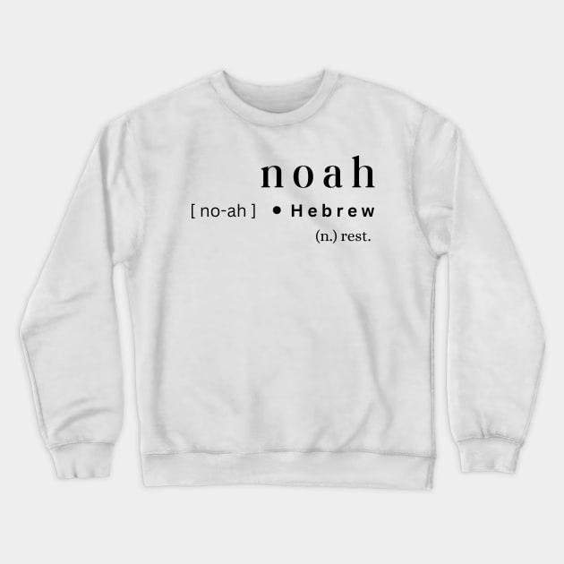 Noah Crewneck Sweatshirt by MajesticWords